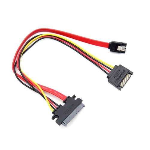 라이트컴 COMS NT819 SATA 데이터/전원 콤보 케이블 (0.3m)_이미지