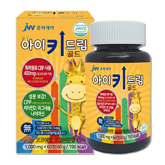 JW중외제약 아이키드림 골드 60정 (4개)_이미지