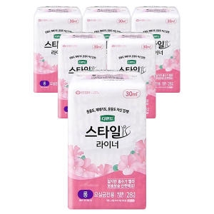 디펜드 스타일 라이너 여성용 무향 롱 28개 (6팩(168개))_이미지