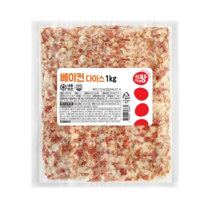 식자재왕 식자재왕 베이컨다이스 5mm 1kg_이미지