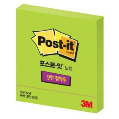 3M 노트 SSN 654 새싹그린 (3개)_이미지