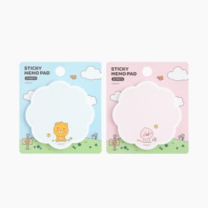 카카오프렌즈 리틀 꽃 형태 점착 메모지_이미지