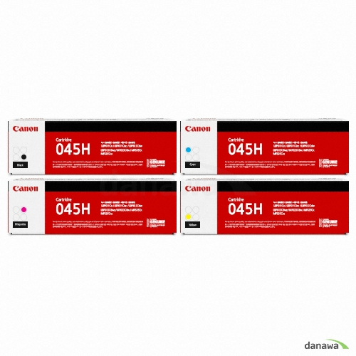 Canon 정품 CRG-045HBK, CRG-045HC, CRG-045HM, CRG-045HY 4색 세트 (개별상품)_이미지