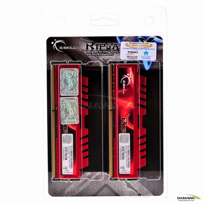 G.SKILL DDR3-1600 CL9 RIPJAWS XL 패키지 티뮤 (4GB(2Gx2))_이미지