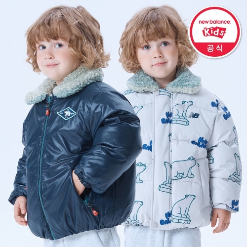 TODDY BEAR 리버서블 AOP 숏패딩 (NK9PF4501U59)