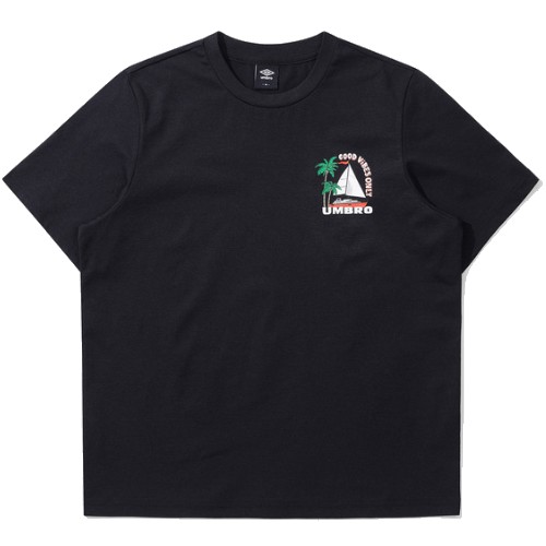 엄브로 GOOD VIBES ONLY 요트 프레쉬 반팔 티셔츠 UP223CRS58