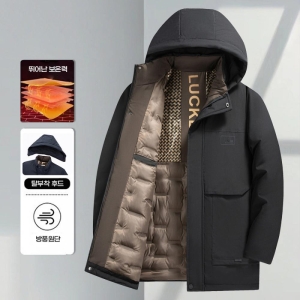 리빌모아 남성 겨울 발열 방수 후드 패딩 집업 점퍼_DMES-JUP-STS14253571_이미지
