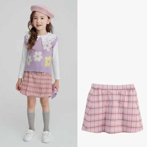 컬리수 아동 여아체크스커트C221SKG04P