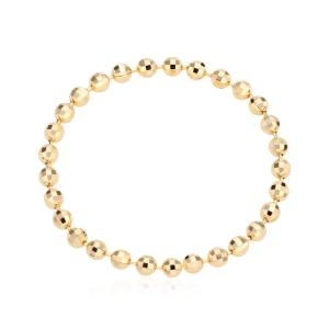 비앤비골드 14K 데일리 골드 도트볼 열송이 체인실반지 1.5mm IRR374