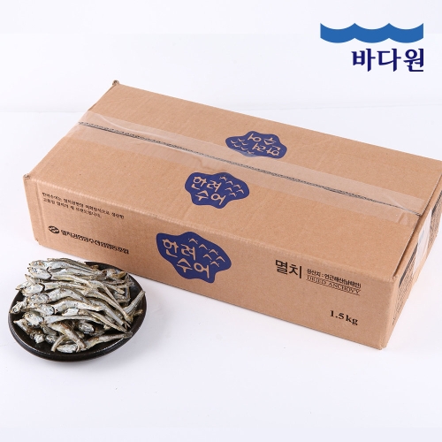 바다원 국산 고주바 멸치 원물박스 1.5kg 국물조림용_이미지