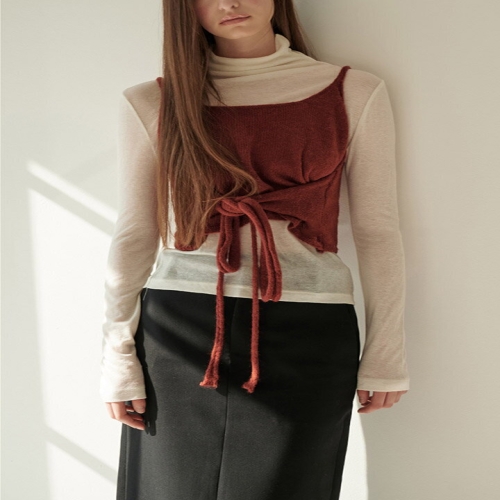 헤레이스 알파카 울니트 뷔스티에_YMSH371