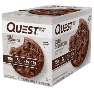 퀘스트 뉴트리션 더블 초콜릿칩 프로틴 쿠키 12개 Quest Nutrition Double Chocolate Chip Pr..
