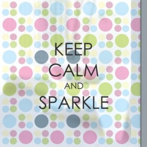 수풀  샤워커튼 KEEP SPARKLE