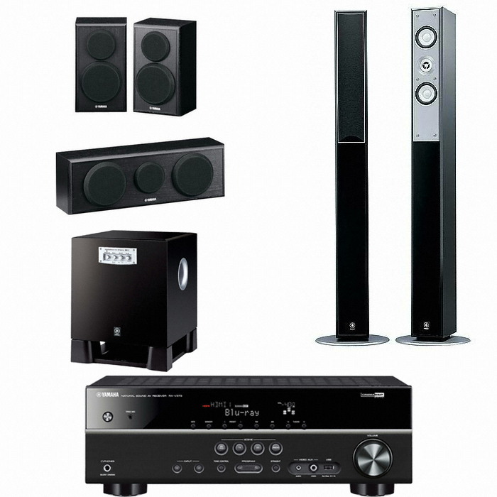 야마하 NS-125FP 5.1채널 + 야마하 AV리시버 (RX-V373, YST-SW315P)