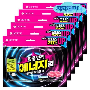 롯데제과 졸음번쩍 에너지 껌 105g (2개)_이미지