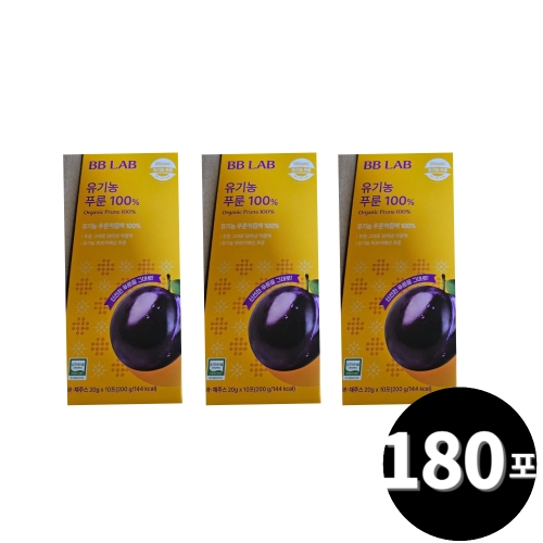 뉴트리원 비비랩 유기농 푸룬 100% 20g 10포 (18개)_이미지