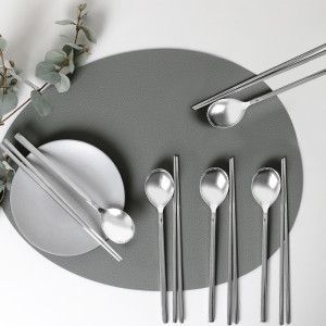 퀸센스 민무늬 수저세트 5인 숟가락 젓가락