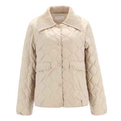 엠씨 니트카라 오리털경량패딩C54D001_이미지