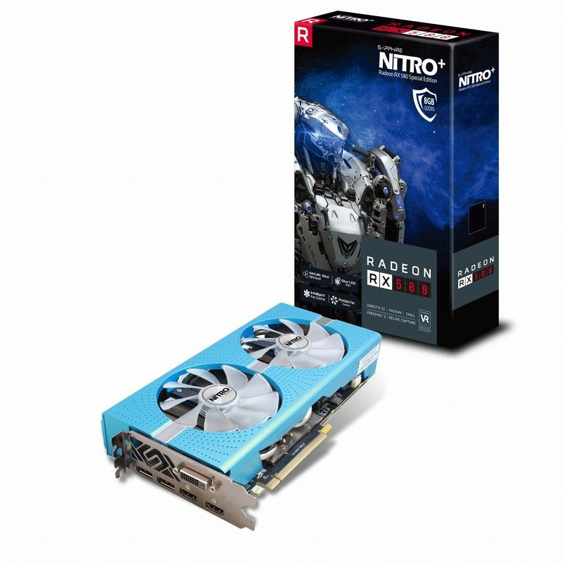 SAPPHIRE 라데온 RX 580 NITRO+ Special Edition OC D5 8GB Dual-X (병행수입)
