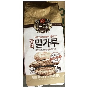 백설 강력 밀가루 1kg (4개)_이미지