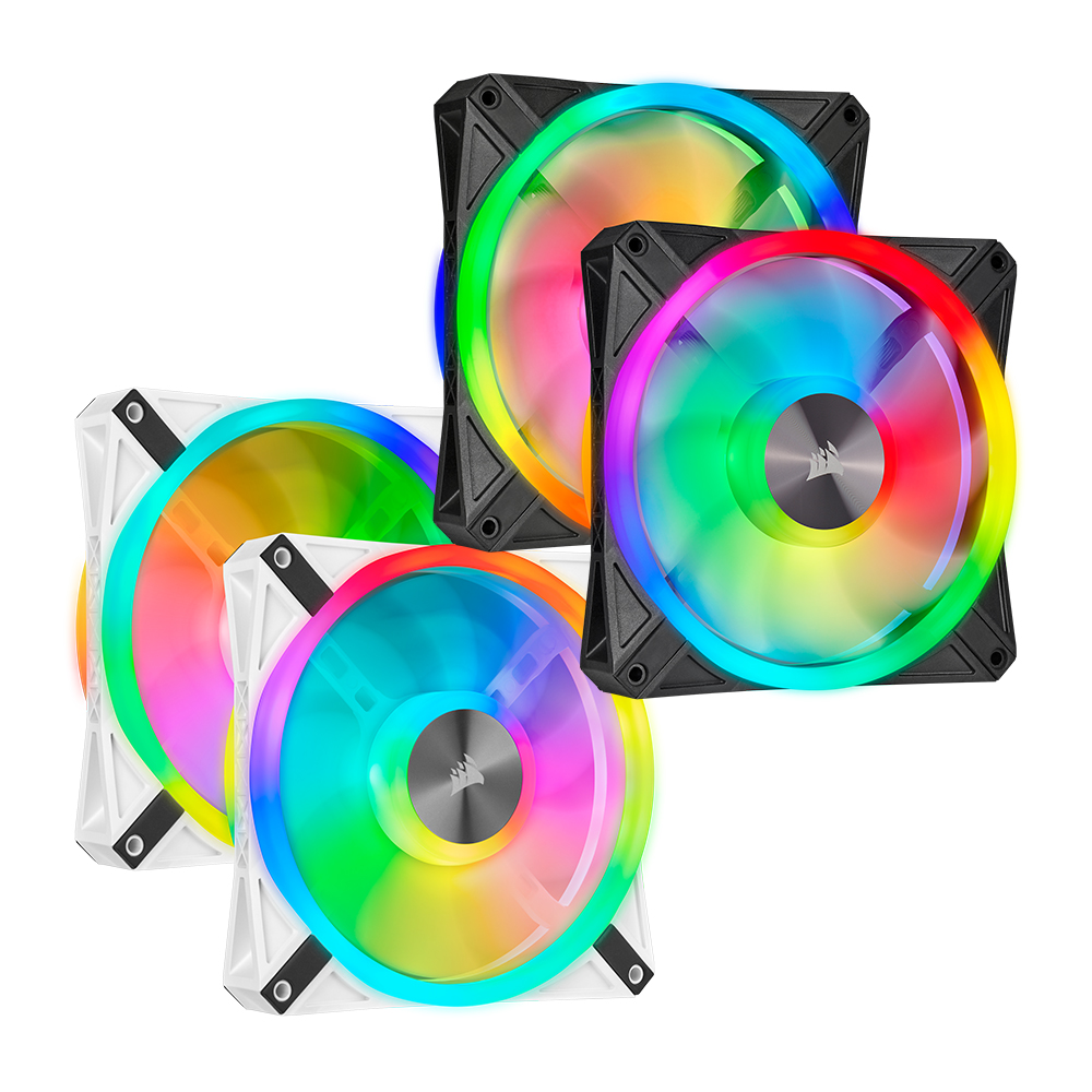 CORSAIR iCUE QL140 RGB (2팩, 블랙)_이미지