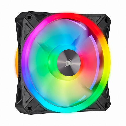 CORSAIR iCUE QL140 RGB (2팩, 블랙)_이미지