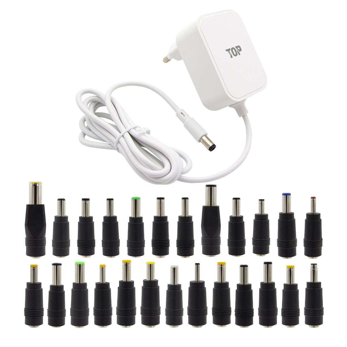 HDTOP DC 24V 1A 화이트 어댑터 (HT-AD172 / 25종 젠더)