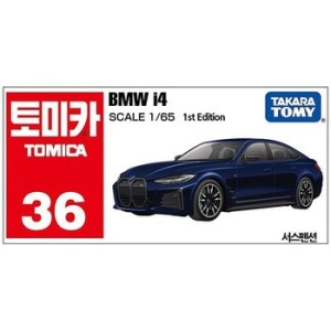 토미카 36 BMW i4 다이캐스트 미니카 피규어 자동차 장난감_이미지