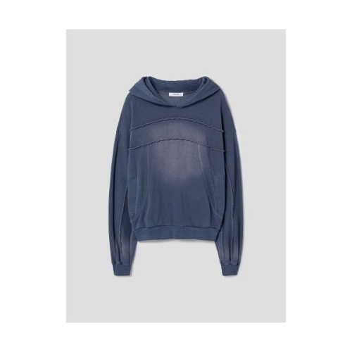삼성물산 에잇세컨즈 가먼트다잉 빈티지 헤비 져지 후드 티셔츠 블루 454141LQ1P 169849