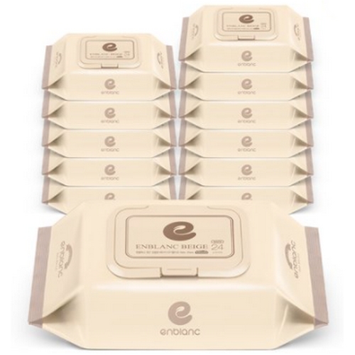 앙블랑 세이프 베이지 물티슈 캡형 24매 (24팩)_이미지