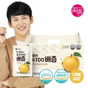 미쁨생활건강 딱좋아 국내산 순수100 배즙 90ml 1박스 총 30포이미지입니다. 누르면 해당 게시물로 새창이동합니다.