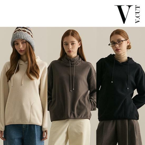 브이컷 여성 소프트 플리스 풀오버 3종이미지입니다. 누르면 해당 게시물로 새창이동합니다.