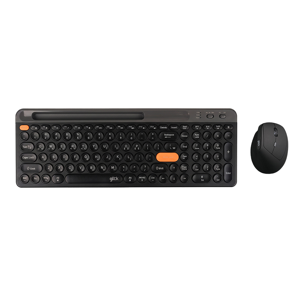 지클릭커 오피스프로 WMK960B 무선 키보드 마우스 세트 (블랙)_이미지