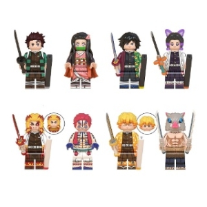 레고 호환 귀멸의칼날 레고 피규어 8종 풀세트