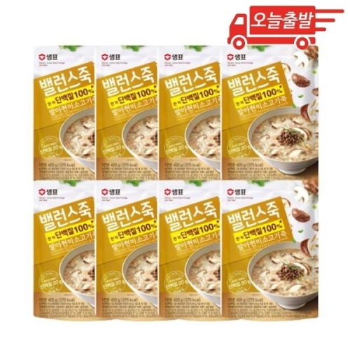 샘표식품 밸런스죽 발아현미 소고기죽 420g (8개)_이미지