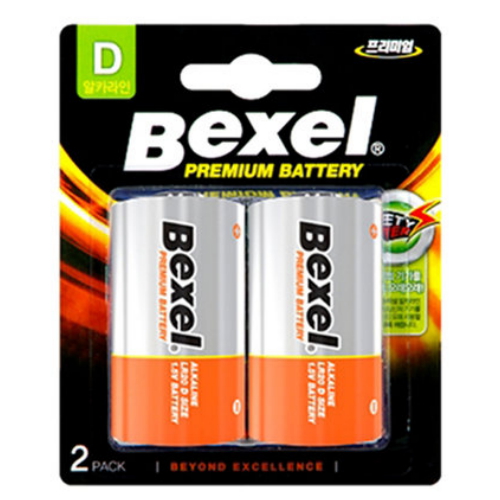 벡셀 프리미엄 알카라인 D형 (4개)_이미지