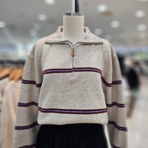 LAP 스트라이프 반집업 AQ7XG36M