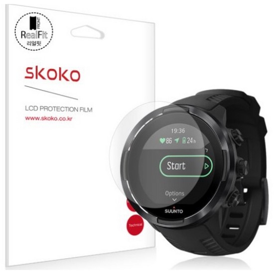 스코코 순토 9 바로 리얼핏 액정보호필름 2매_이미지