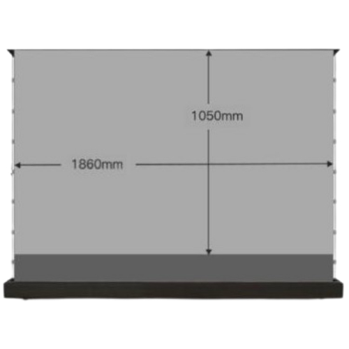 블랙 4K 안티 라이트 전동 팝업 스크린 해외구매 (84인치)
