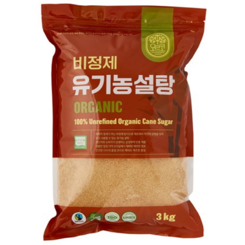 오르코 비정지 유기농 설탕 3kg (1개)_이미지
