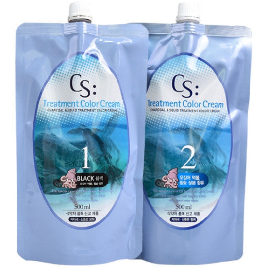 코스모스 CS 트리트먼트 오징어먹물 1,2제 500ml (1개)_이미지