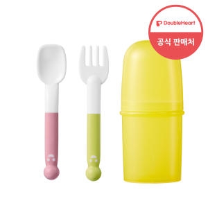 더블하트 이유식 스스로먹는 포크스푼