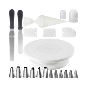 이홈베이킹 케이크 만들기 도구 돌림판 스파츌라 21종 세트 1세트