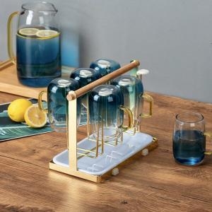 윈프라이스 우드 스탠드 컵걸이 건조대