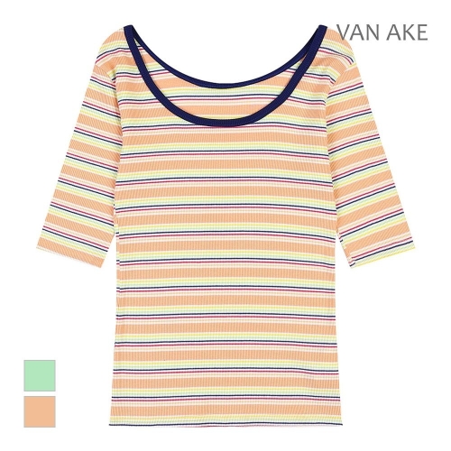 반에이크 라운드넥 ST패턴 반팔 티셔츠_VB38TSQ303Z