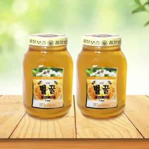 백화농원 스위트 허니 국내산 벌꿀 2.4kg [2개]