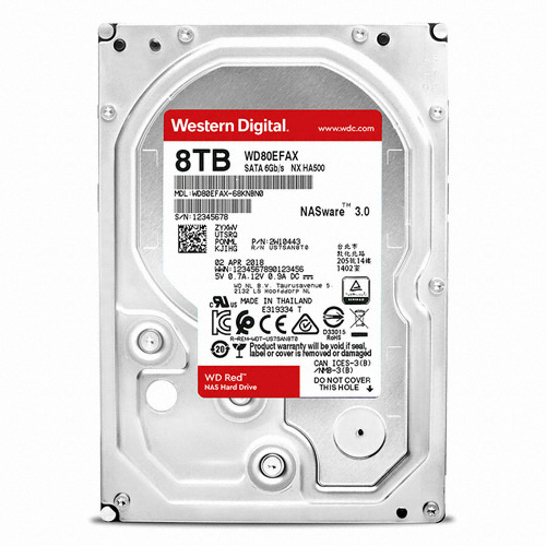 Western Digital WD RED 5400/128M (8TB, WD80EFZX)_이미지