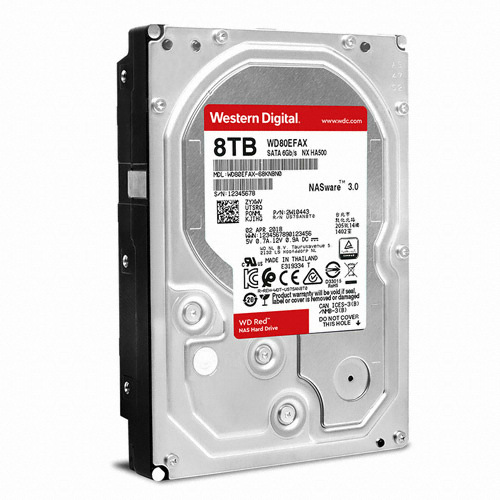 Western Digital WD RED 5400/128M (8TB, WD80EFZX)_이미지