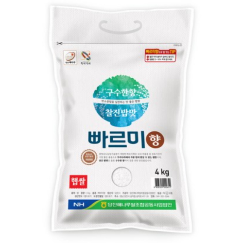 당진해나루쌀조합공동사업법인 2026 햅쌀 빠르미향 4kg이미지입니다. 누르면 해당 게시물로 새창이동합니다.