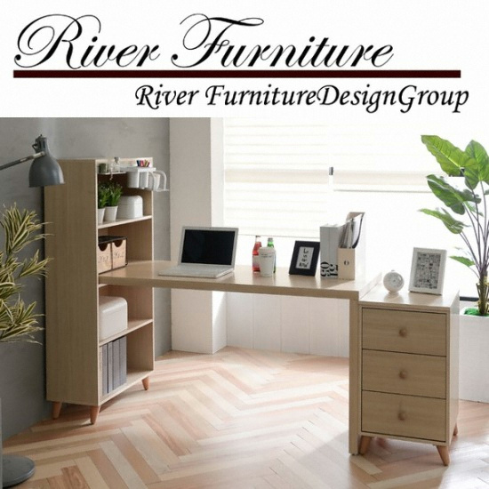 리버퍼니쳐 드뤽스 PM 4단 서랍장+책상세트 (1600x550)_이미지